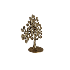 Handcrafted brass Kalpavriksha brass showpiece, a decorative tabletop sculpture.