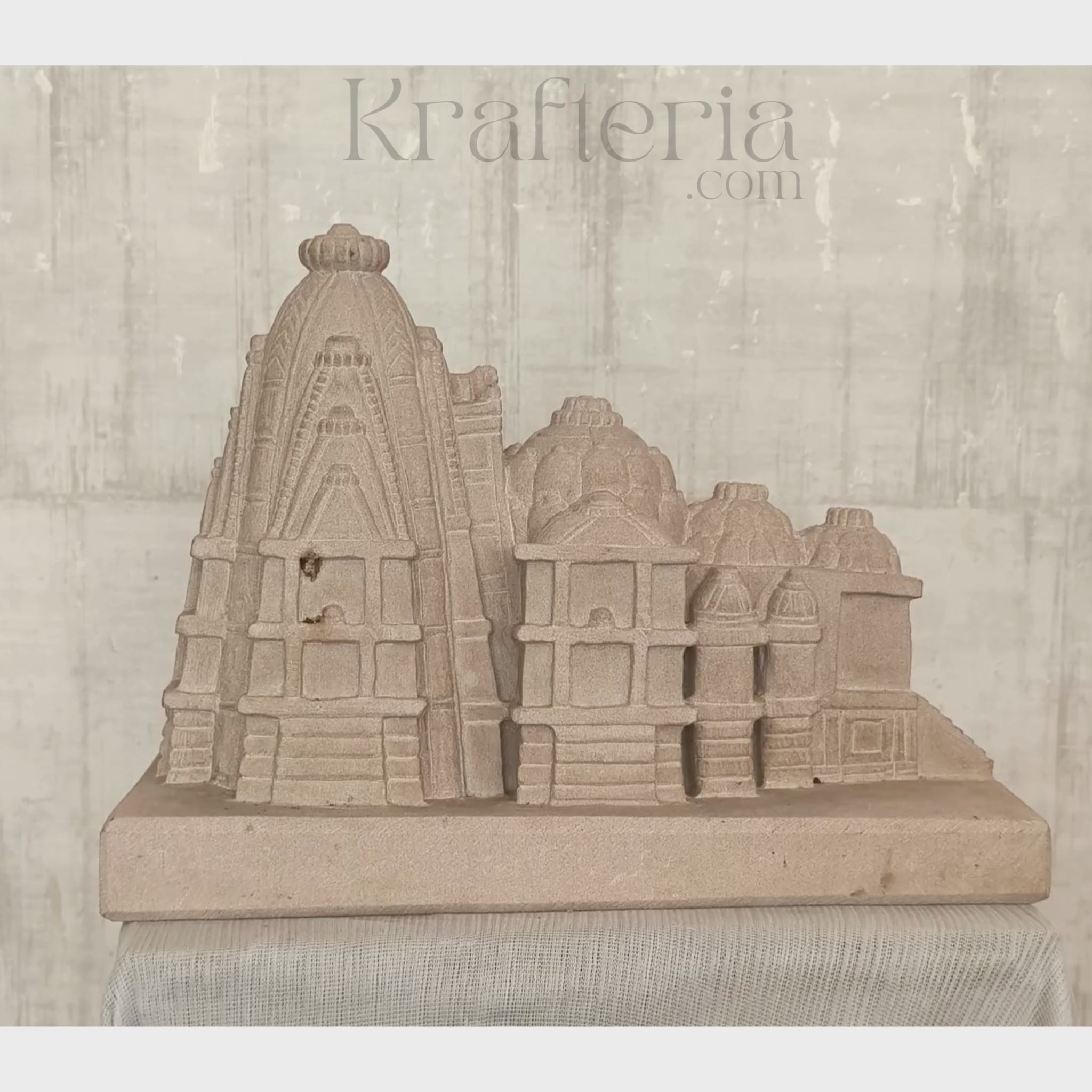 Intricate Sandstone Temple Replica